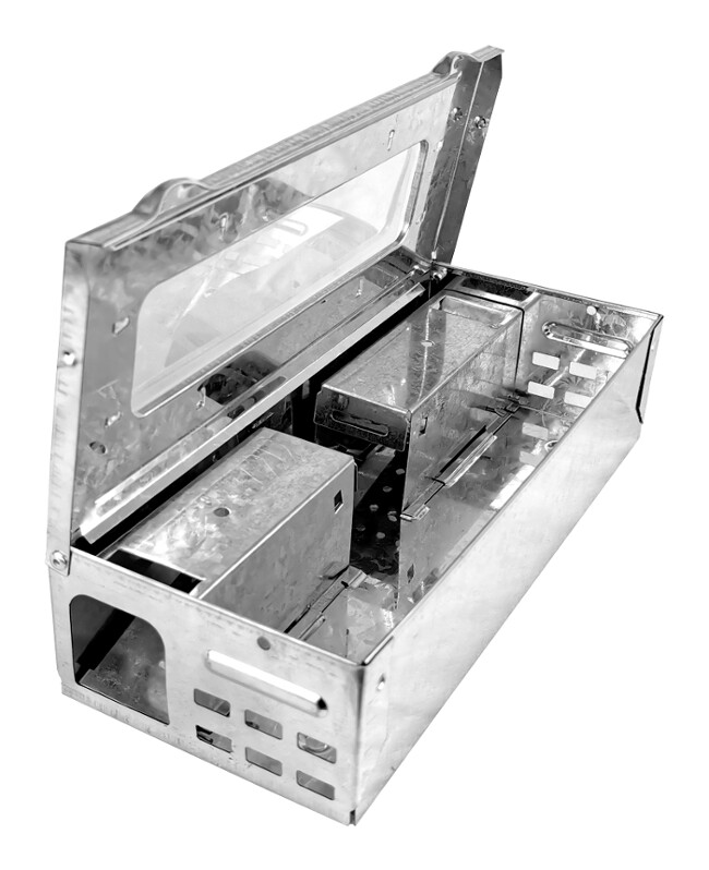 Chwytacz metalowy z szybką Mini na myszy